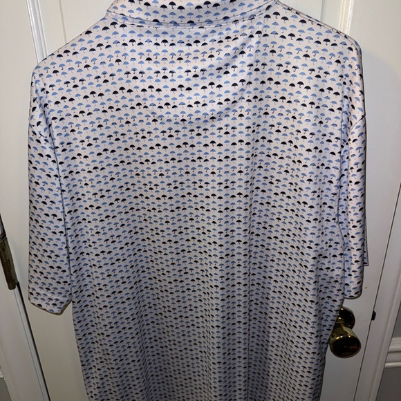 Stylish White and Blue Polo Shirt - Picture 2 of 3